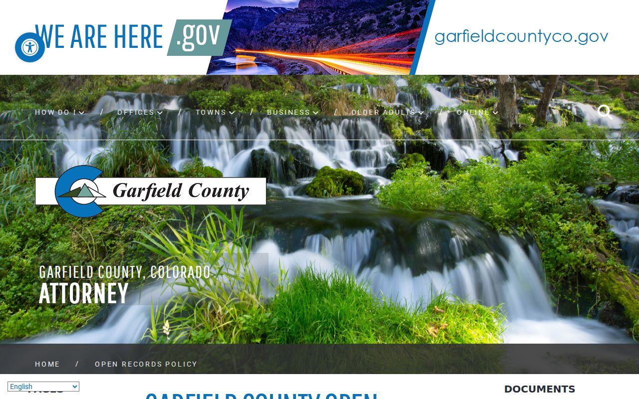 Garfield County Clerk of Court records and county open records policy