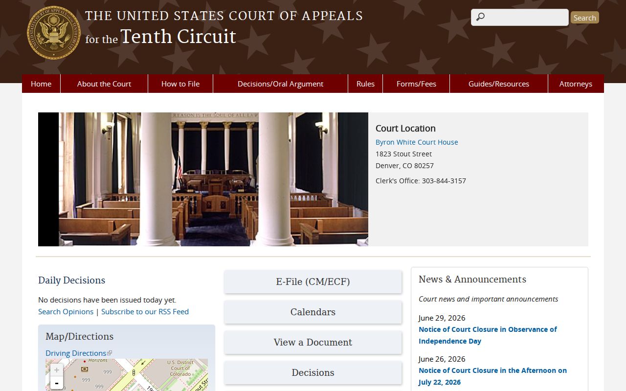Garfield County District Court records and Tenth Circuit federal distinction