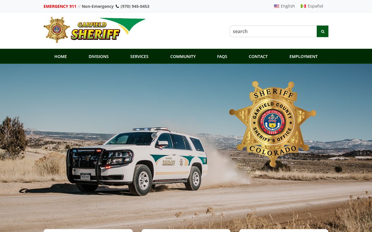 Garfield County sheriff jail and court records source