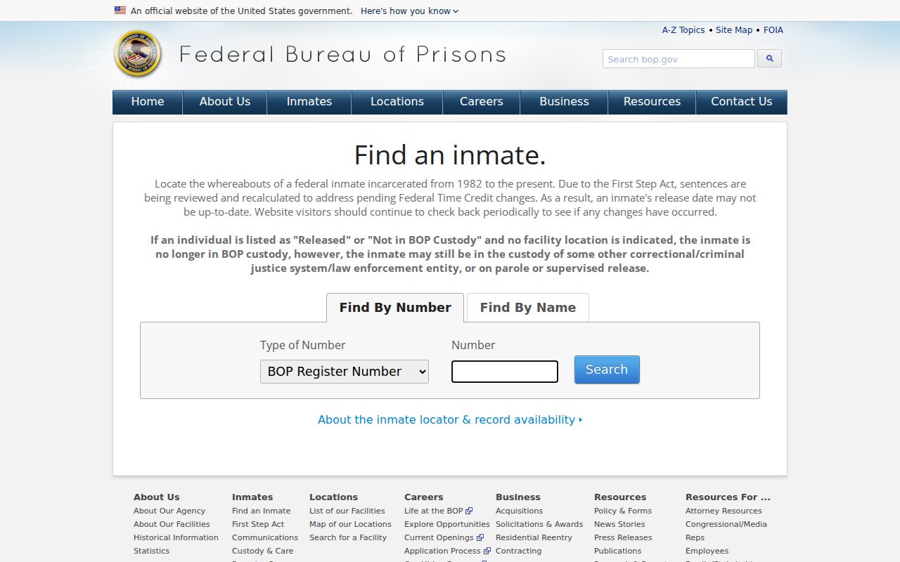 Garfield County probate records federal inmate locator distinction